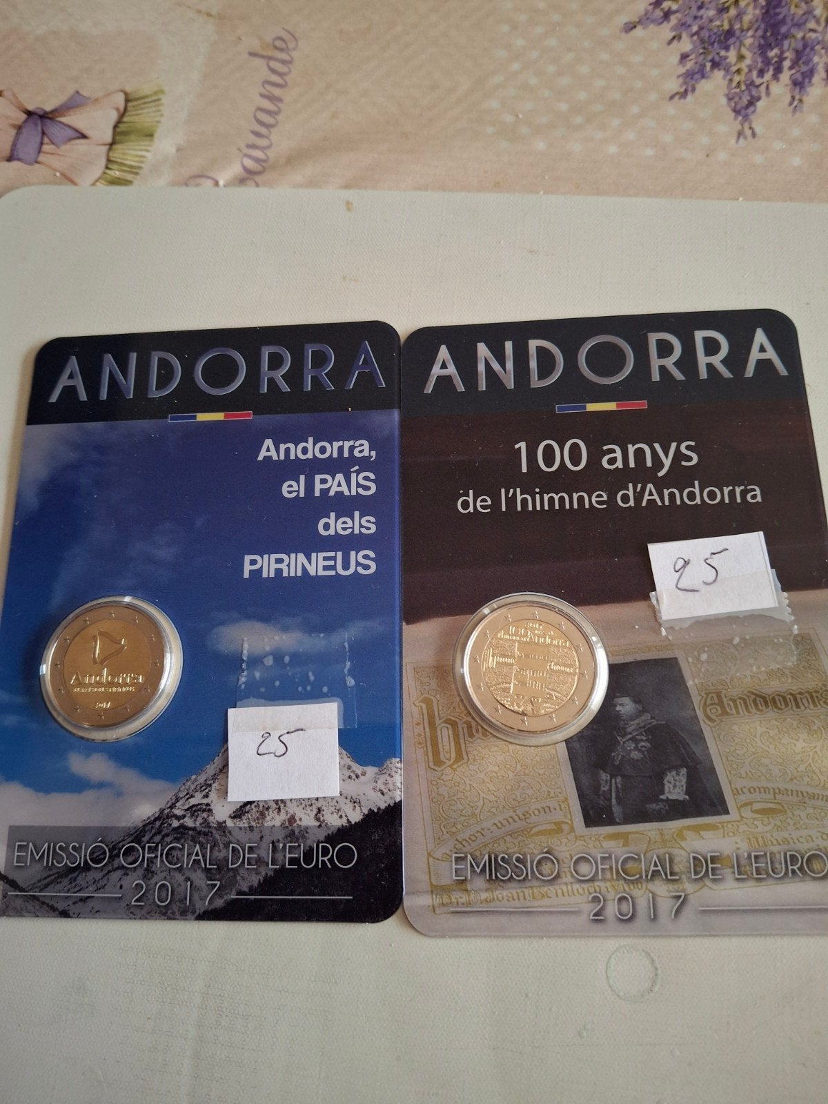 2 munten van Andorra 2017, Ophalen of Verzenden