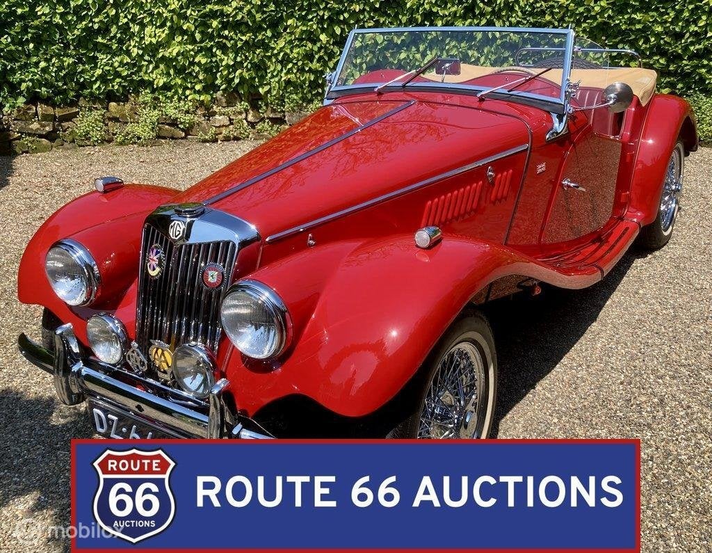 MG TF 1250 | 1955 | Route 66 Auctions, Auto's, Zwart, Bedrijf, Handgeschakeld, Overige carrosserie