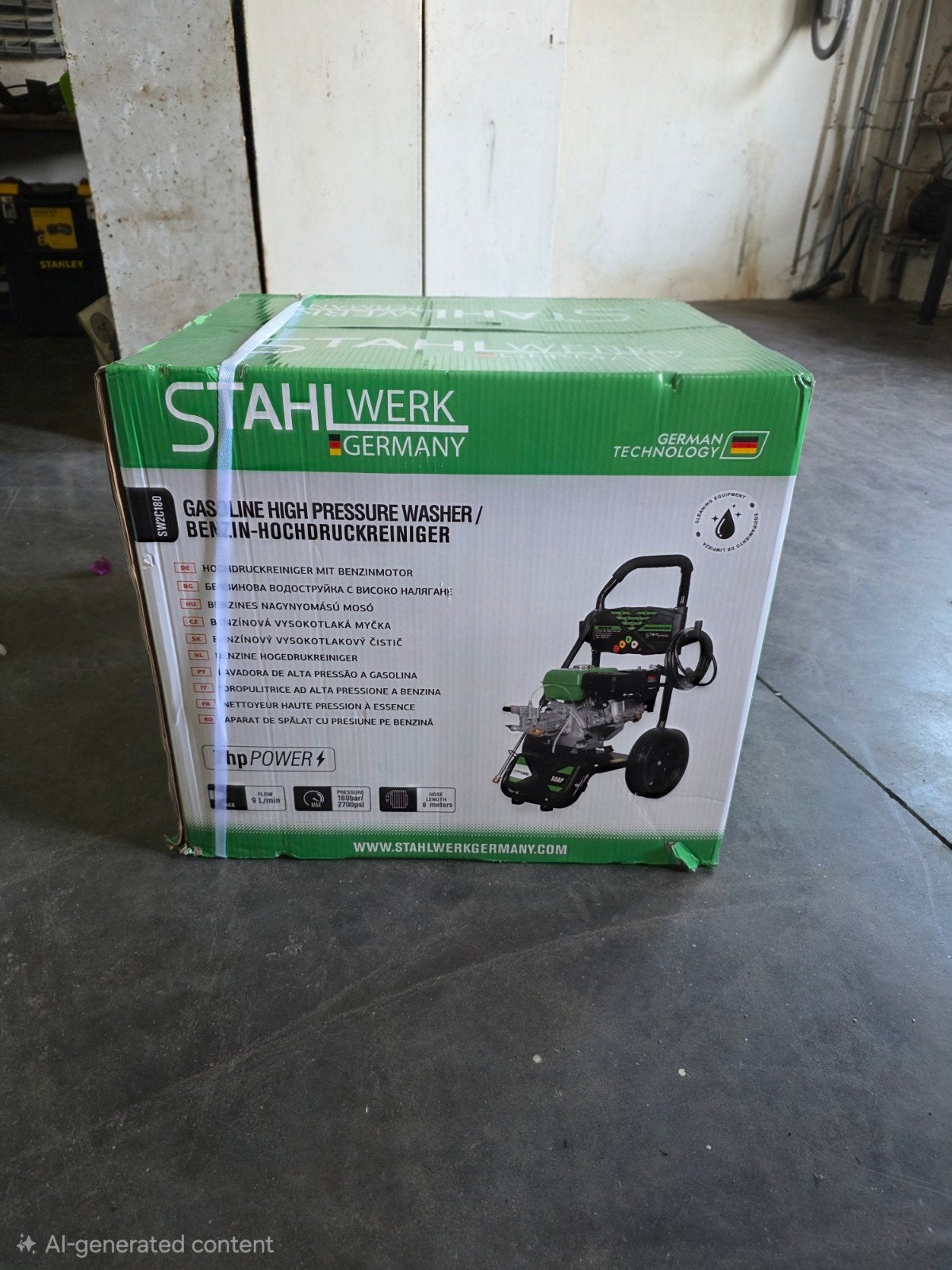 Stahlwerk Hogedrukreiniger met benzine motor, Ophalen of Verzenden, Nieuw, Benzine, Met regelbare waterdruk