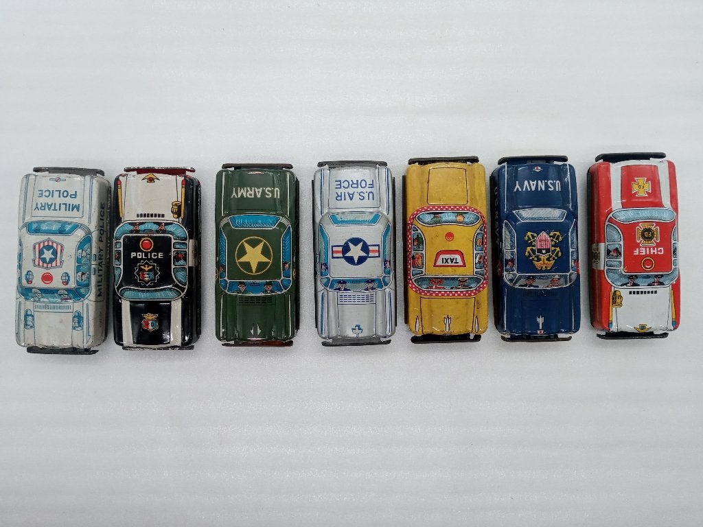 Vintage blikken autootjes - Nakamura - Japan, Antiquités & Art, Enlèvement ou Envoi