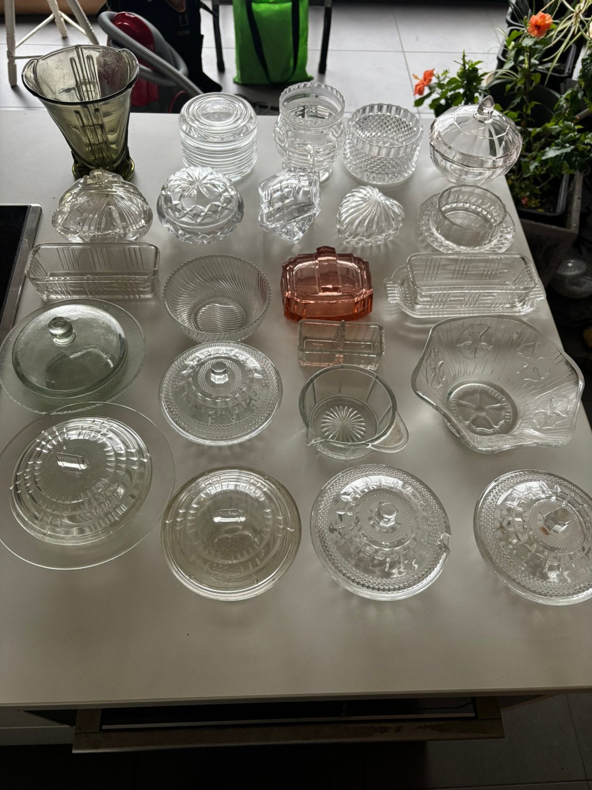 Mooi lot Vintage glaswerk en kristal voor maar 40€, Ophalen