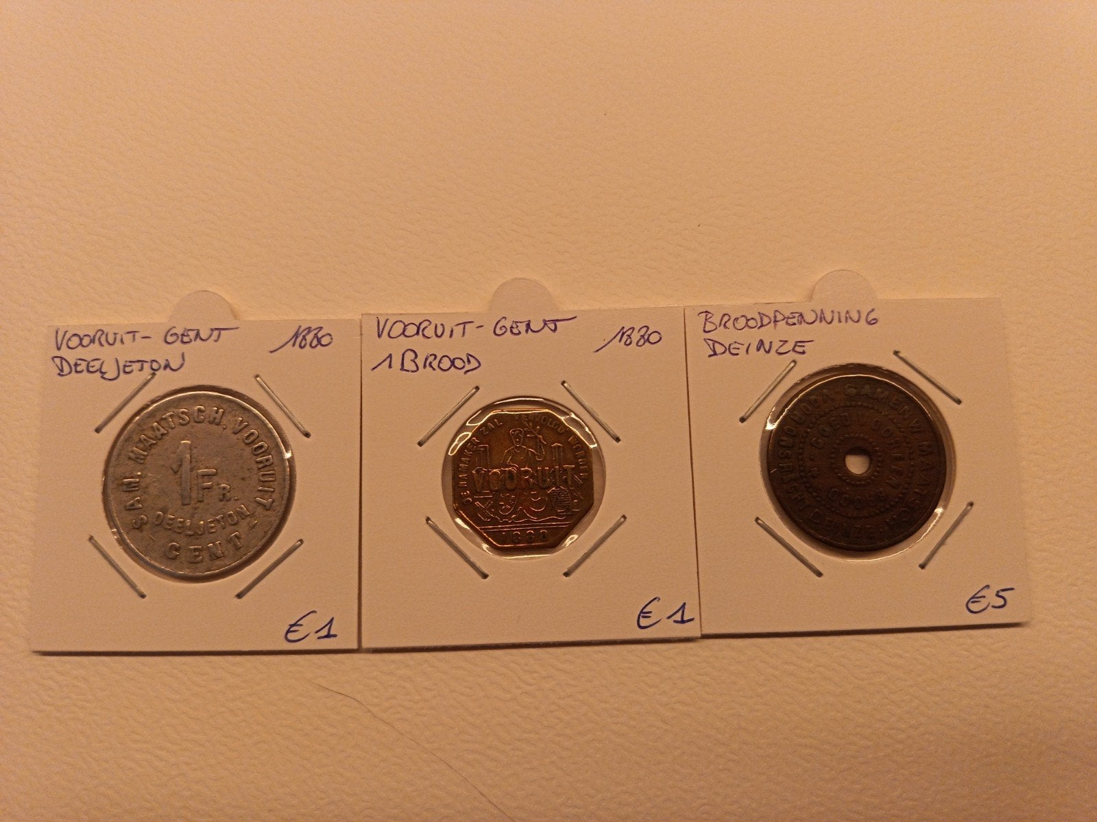 Lot deeljetons/broodjetons, Postzegels en Munten, Munten | België, Ophalen of Verzenden