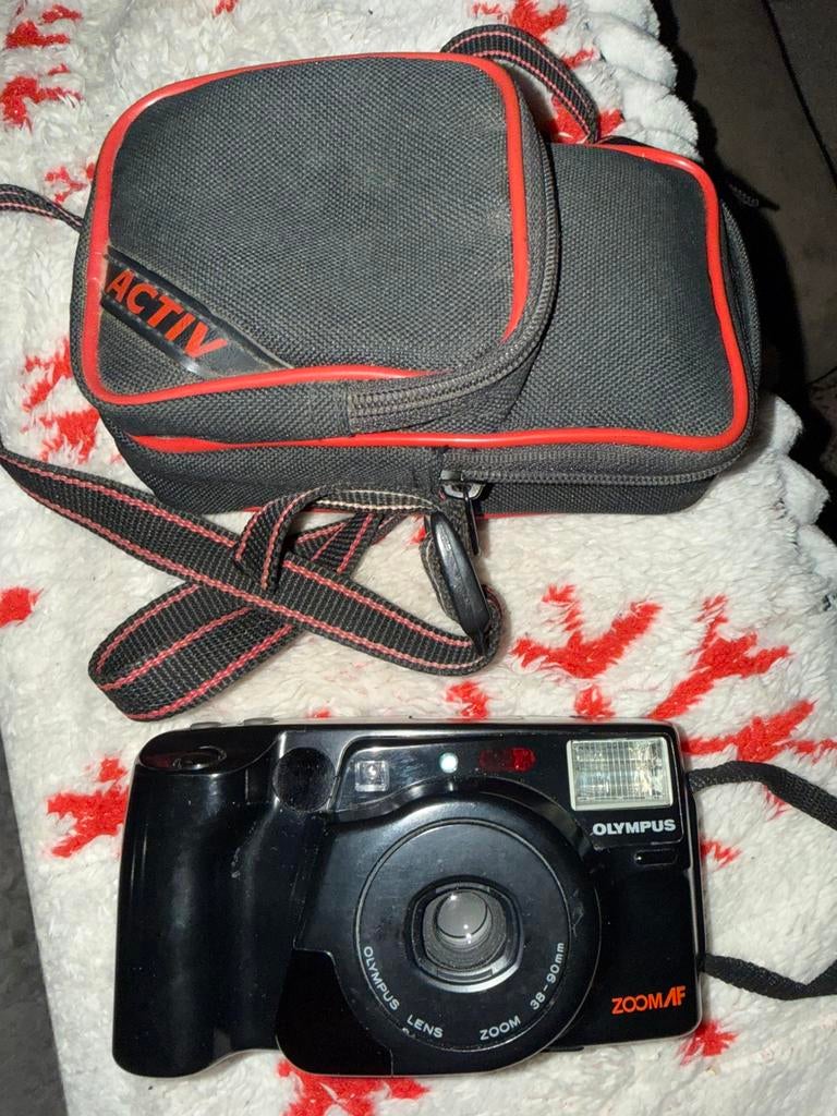 Fotocamera Olympus AZ-230 superslim 35 mm ( werkend ), Ophalen of Verzenden, Zo goed als nieuw, Olympus