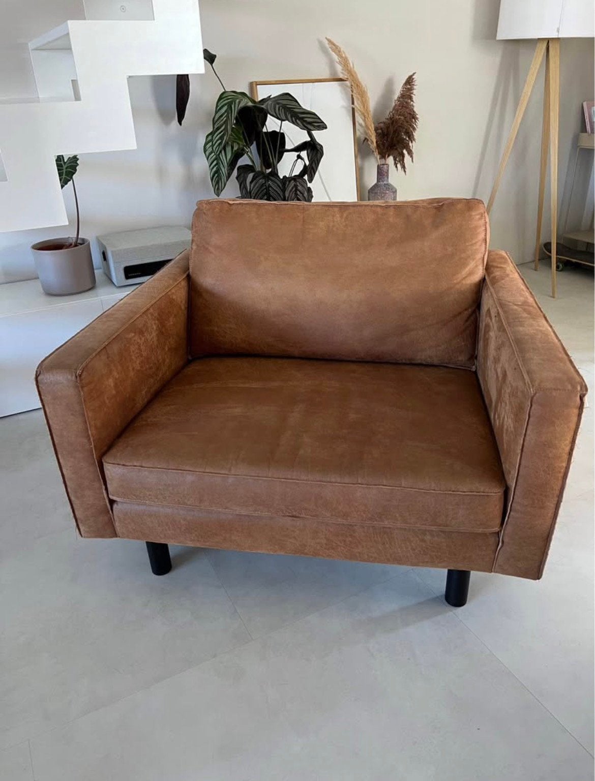 Cognac zetel van Umix, Ophalen, Gebruikt, Eenpersoons, 75 tot 100 cm