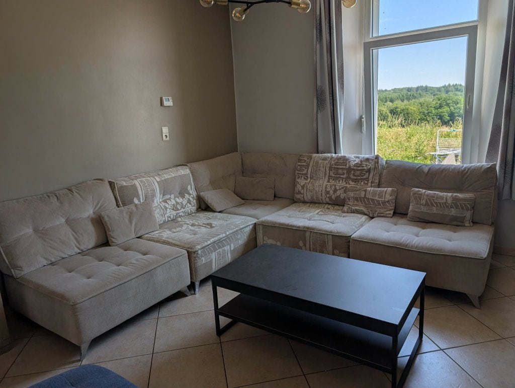 Fauteuil de salon modulable en L Lecomte – 350 €, Maison & Meubles, 75 à 100 cm, 125 cm ou plus, Enlèvement, Utilisé