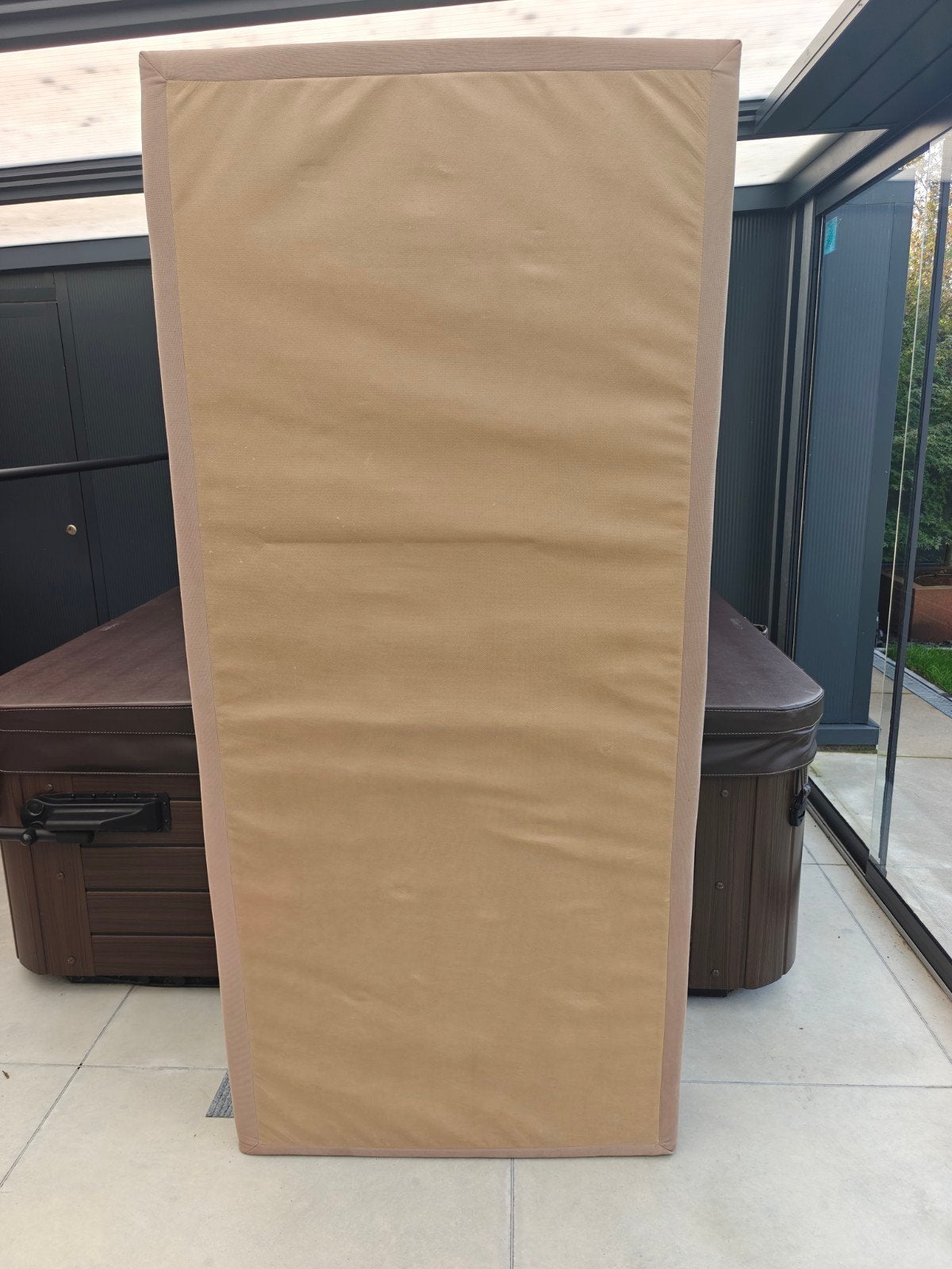 Gratis boxspring zonder hoofdeinde en matras 90x200, Ophalen, Gebruikt, 90 cm, Beige