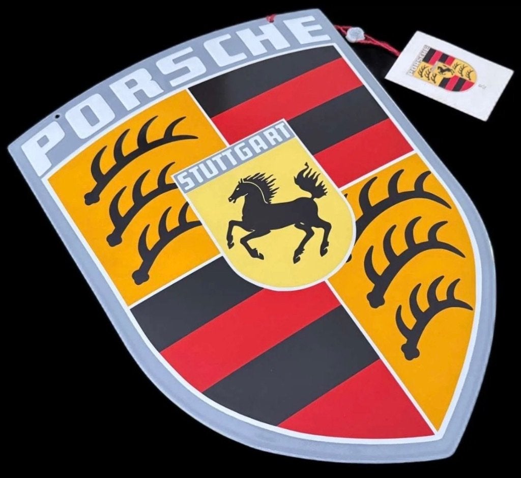 Porsche Bord Schild Logo Embleem Emaille Formule 1, Verzamelen, Verzenden, Nieuw