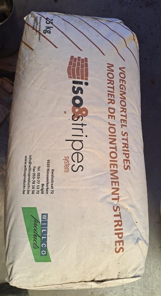 Voegmortel / cement, Ophalen