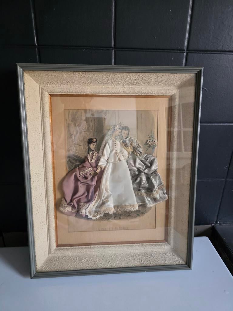 La mode illustré. 3D modeprent. 19de eeuw, Antiek en Kunst, Ophalen of Verzenden
