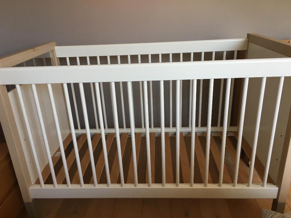Babybed 120x60, Gebruikt, Ophalen of Verzenden, Minder dan 140 cm, Matras