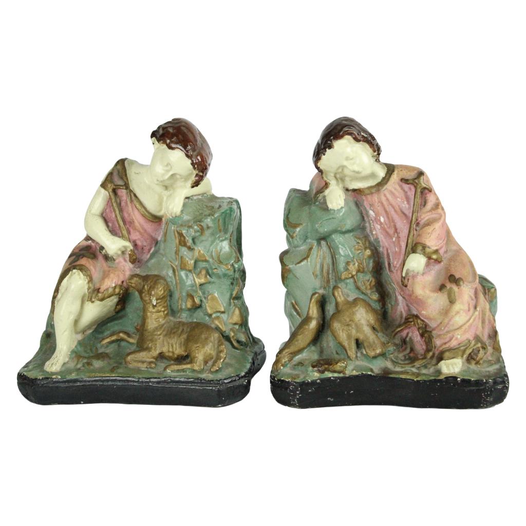Set religieuze beeldjes / kerststal figuren – ca. 1920–1950, Antiek en Kunst, Ophalen of Verzenden