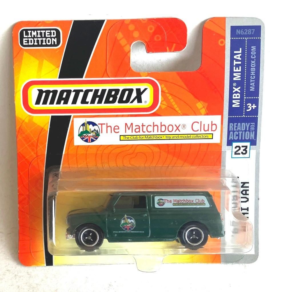 Mini Van Groen MICA Club Matchbox., Enlèvement ou Envoi, Comme neuf, Voiture