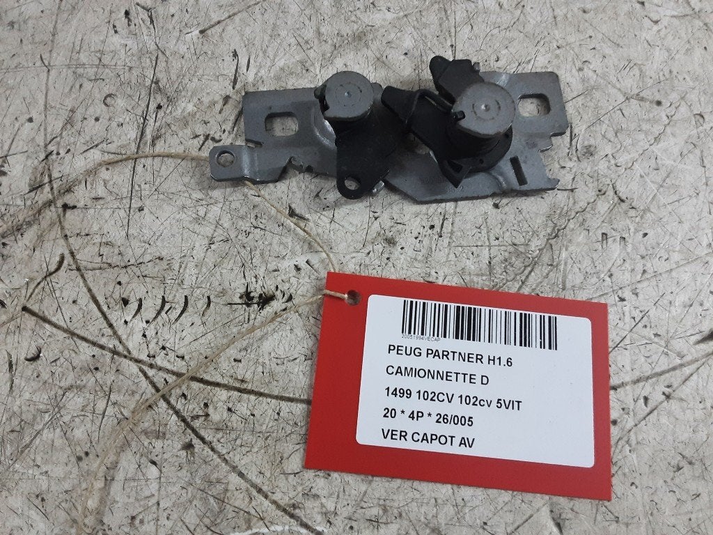 SERRURE CAPOT Partner (EA / / EF / EN / EU) (9808870280), Autos : Pièces & Accessoires, Kontakt-peugeot@peugeot.com, Utilisé, Peugeot Deutschland GmbH