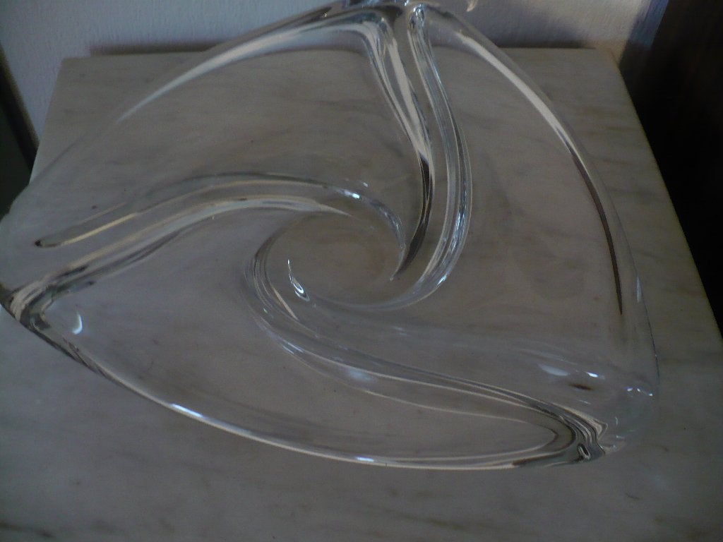 milieu de table cristal val saint lambert  signe, Enlèvement ou Envoi
