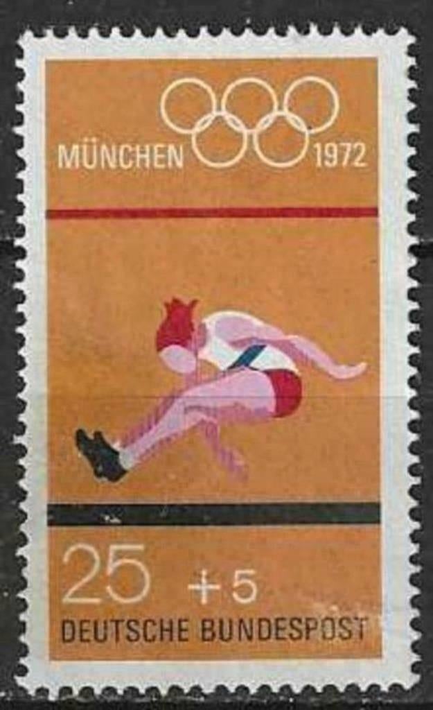 Duitsland Bundespost 1972 - Yvert 586 - Olympische Spel (ZG), Postzegels en Munten, Verzenden, Postfris