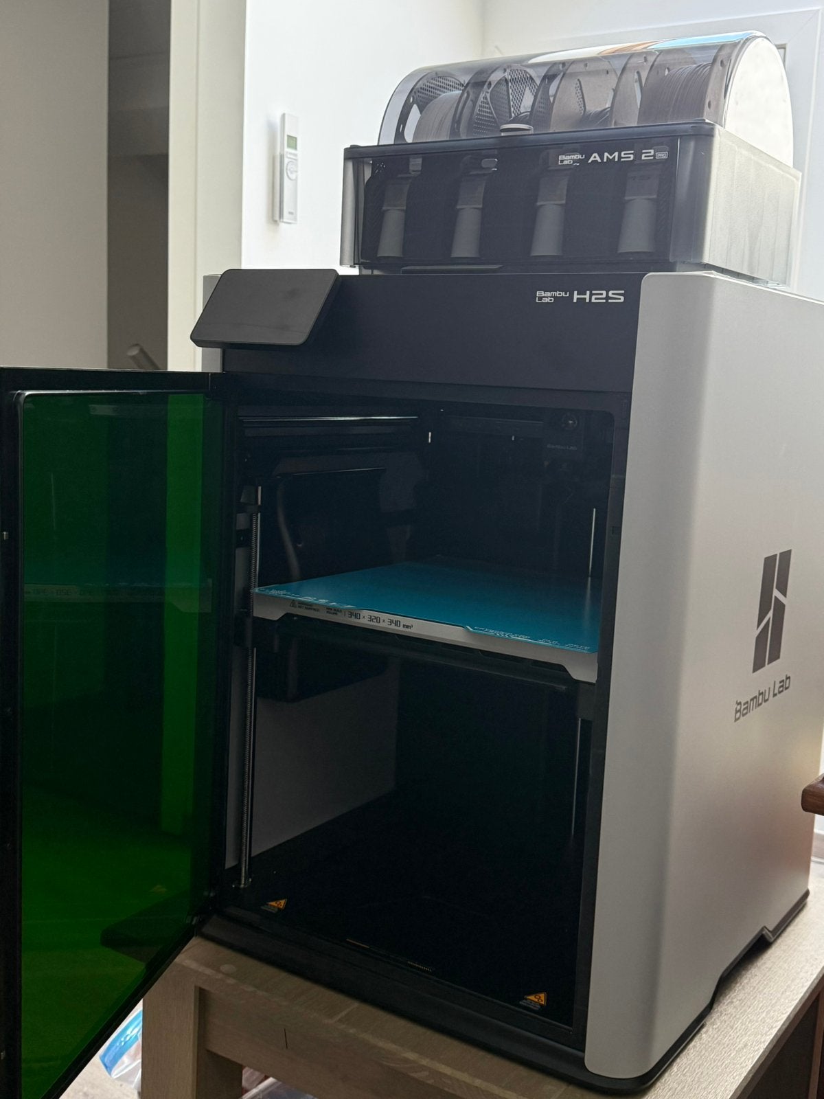 Bambulab H2S Laser Edition 10w, Computers en Software, 3D Printers, Zo goed als nieuw, Filament, Ingebouwde Wi-Fi, Ophalen