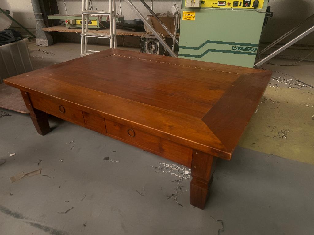 kolinaal salontafel, Huis en Inrichting, Tafels | Salontafels, Zo goed als nieuw, Rond, Ophalen