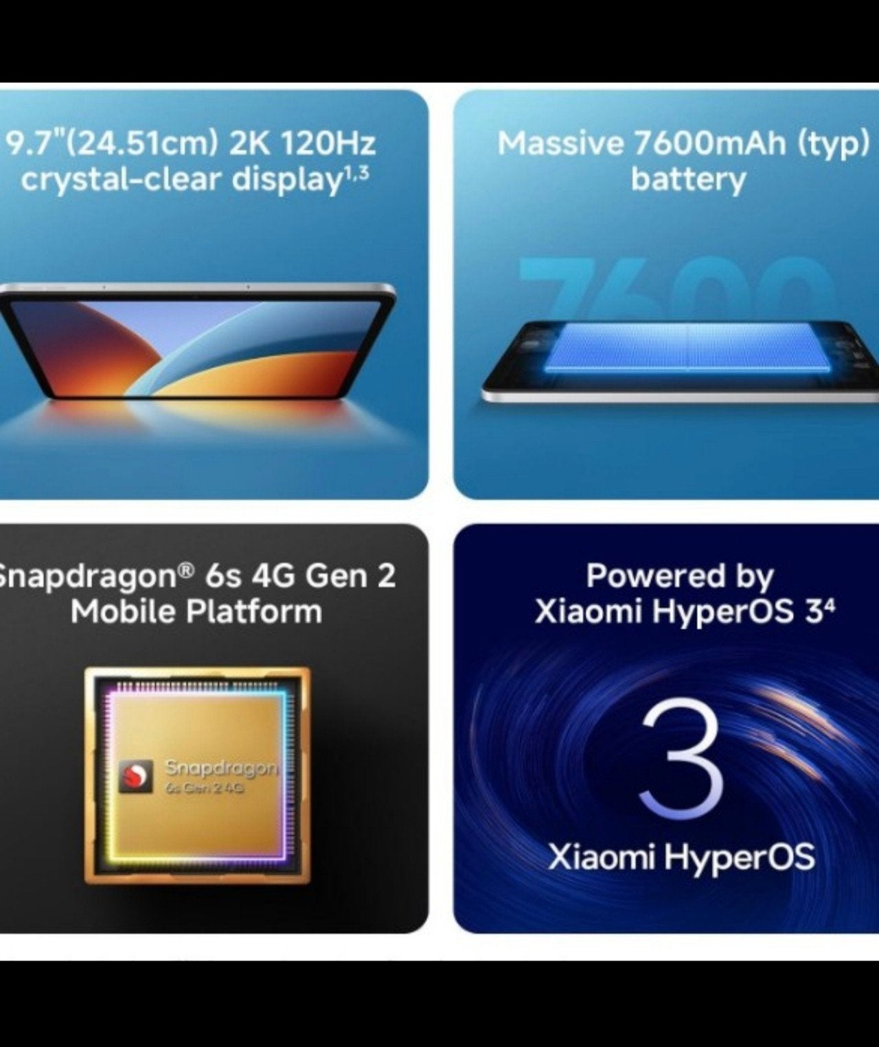 xiaomi redmi pad 2 (9.7), Enlèvement ou Envoi