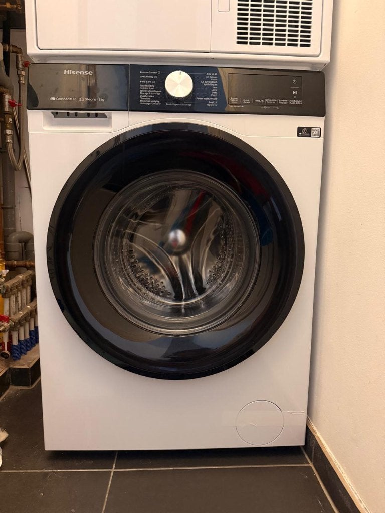 Washing Machine – Hisense 8 kg, Elektronische apparatuur, Ophalen of Verzenden, Zo goed als nieuw, 85 tot 90 cm, 1200 tot 1600 toeren