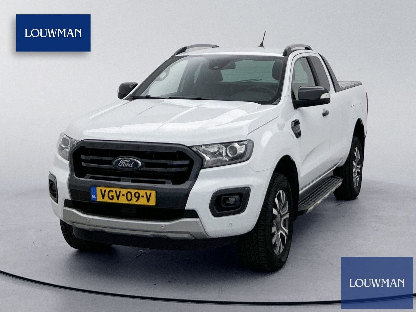 Ford Ranger 2.0 EcoBlue Wildtrak Supercab Leder 213PK 3500kg, Auto's, Ford, Automaat, Wit, Bedrijf, Diesel