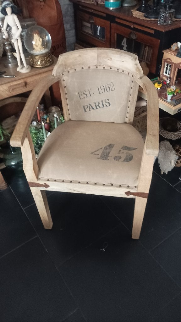 Chaise manguier lin, Enlèvement, Comme neuf, Tissus, Une