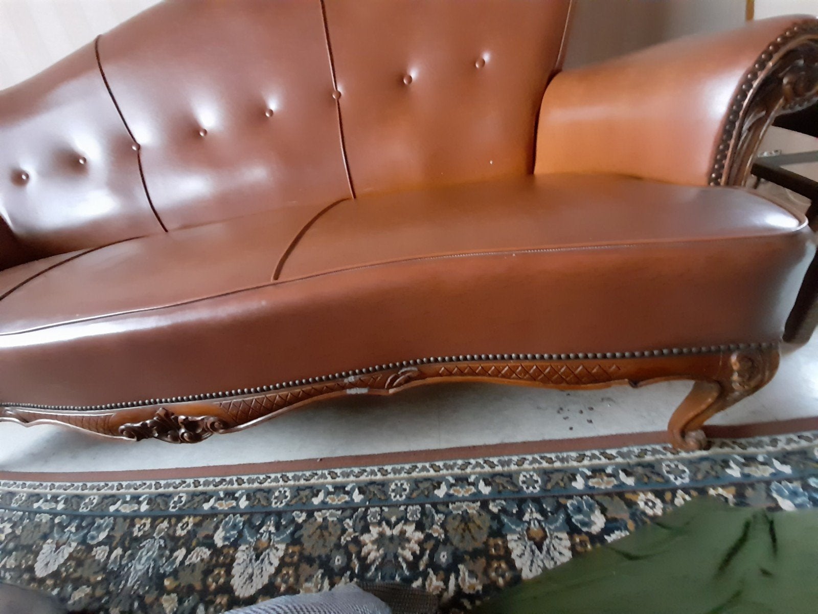 Rustieke salon, 3-zit en 2 clubs, Ophalen, Gebruikt, Hout, Rustiek