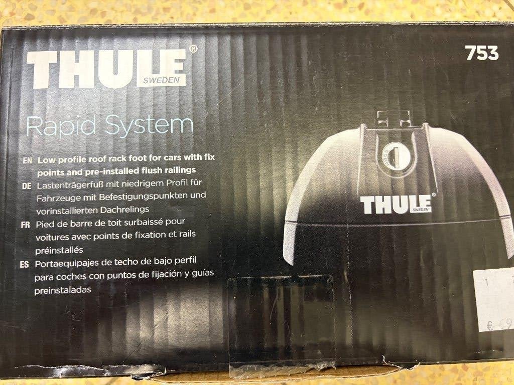 Thule rapid system met klemmen, Auto diversen, Dakdragers, Ophalen of Verzenden, Zo goed als nieuw