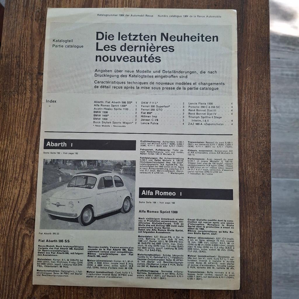 Die letzten Neuheiten - Les derniéres nouveautés  1964, Ophalen of Verzenden, Zo goed als nieuw
