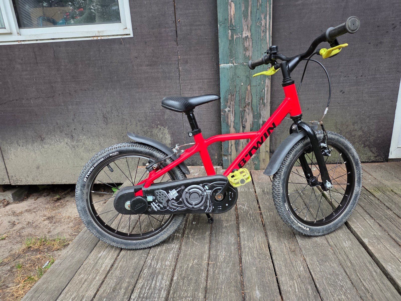 b twin kinderfiets, Ophalen