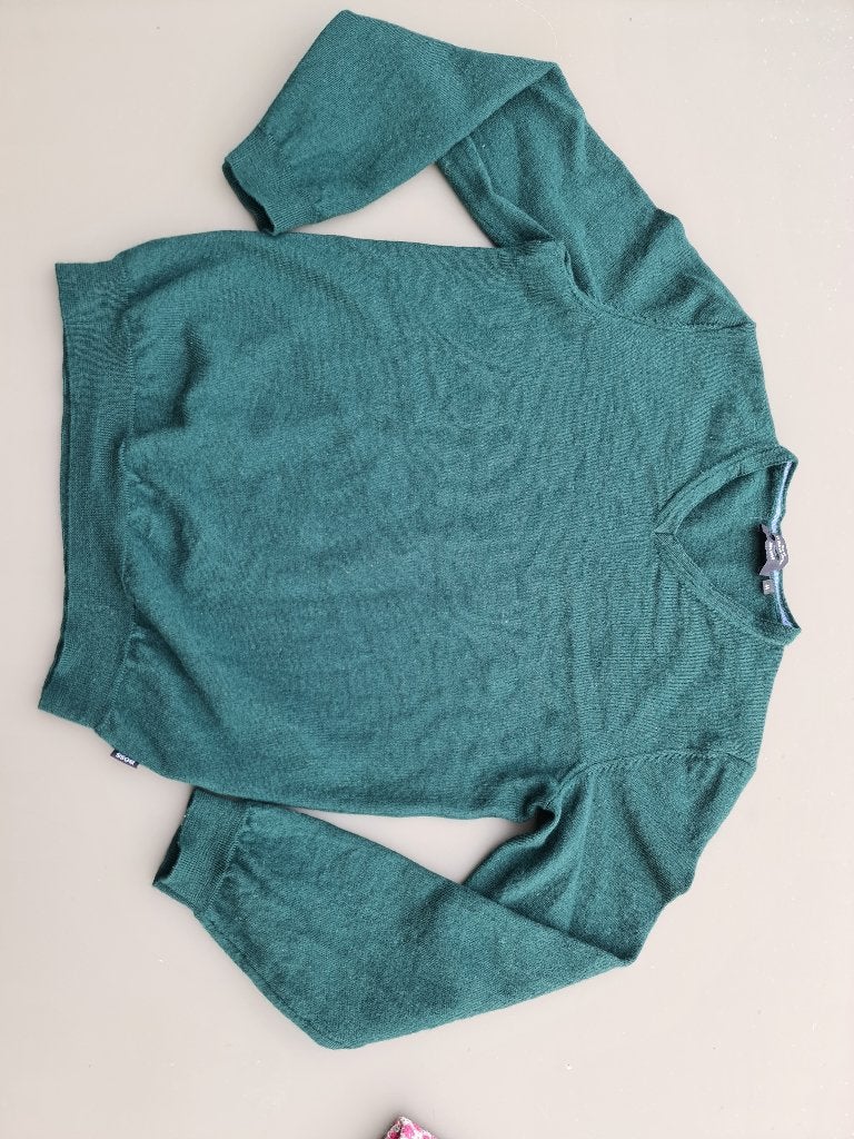 groene pull, trui, slim fit, BOSS, small, Ophalen, Zo goed als nieuw