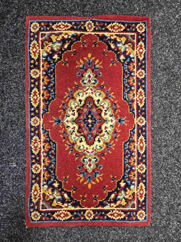 Tapis miniature 67/40 cm, Enlèvement ou Envoi, Utilisé, Multicolore, Oriental