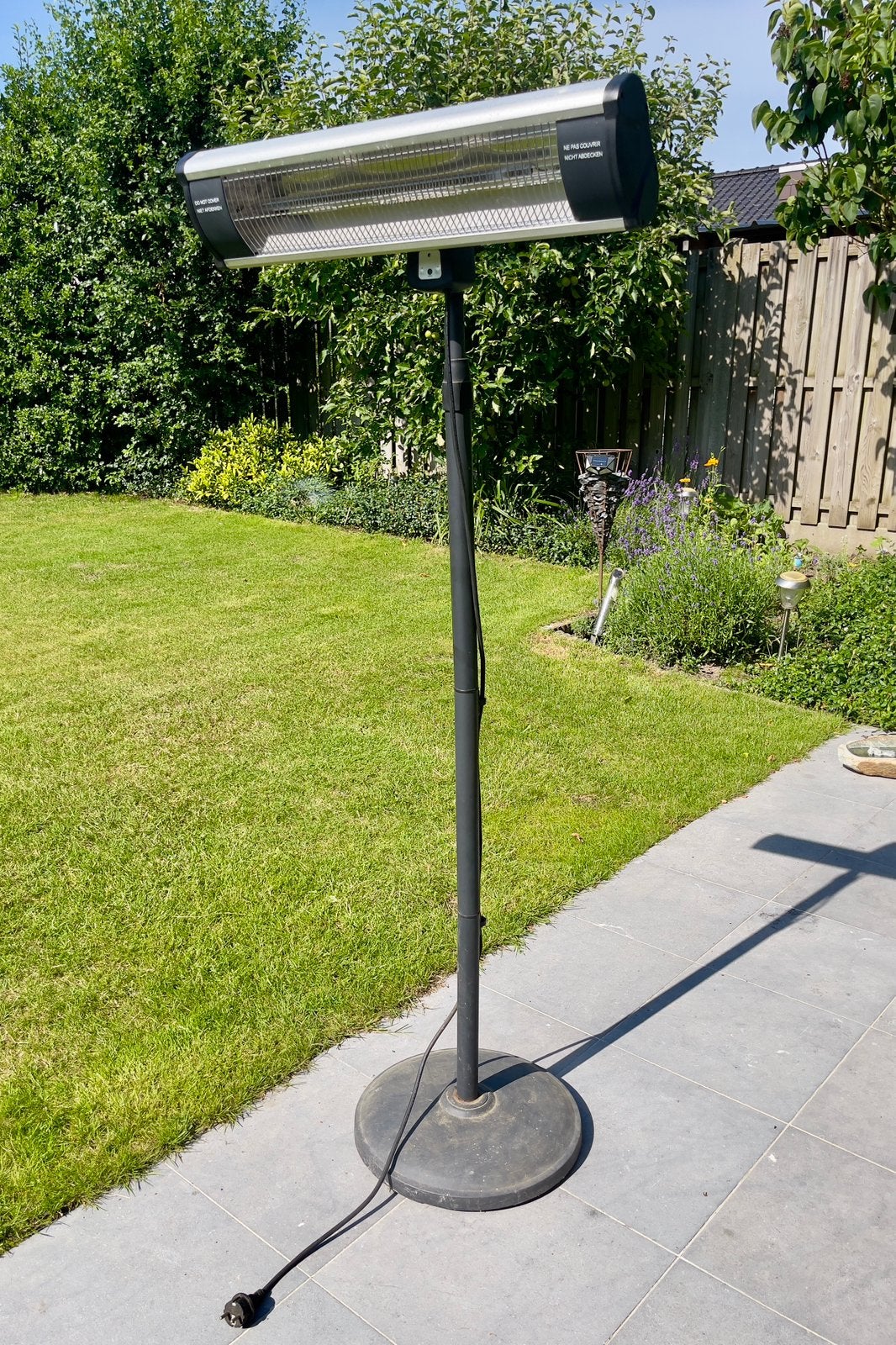 Terrasverwarmer elektrisch, Draaibaar, Vloer, Zo goed als nieuw, Ophalen