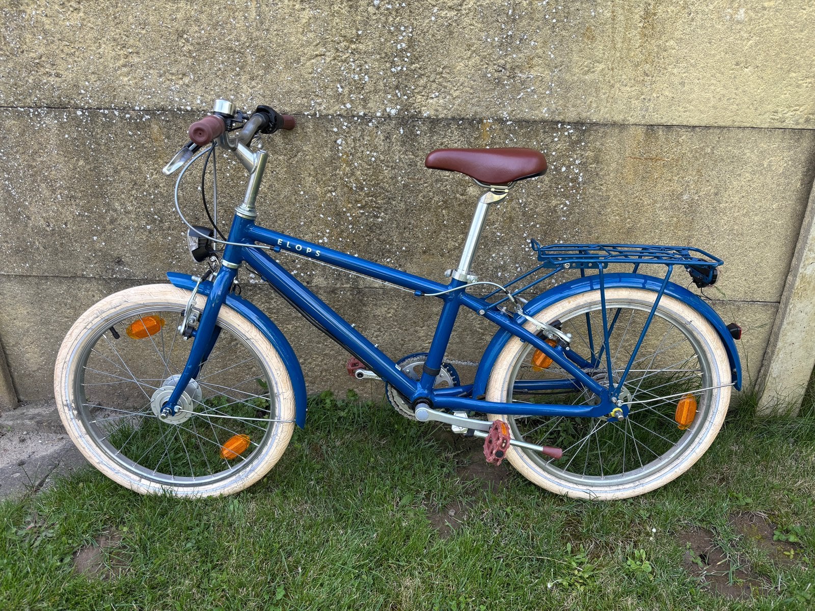 Kinderfiets stadsfiets BTWIN Elops 900 20inch, Ophalen, Zo goed als nieuw, Velgrem, 20 inch of meer