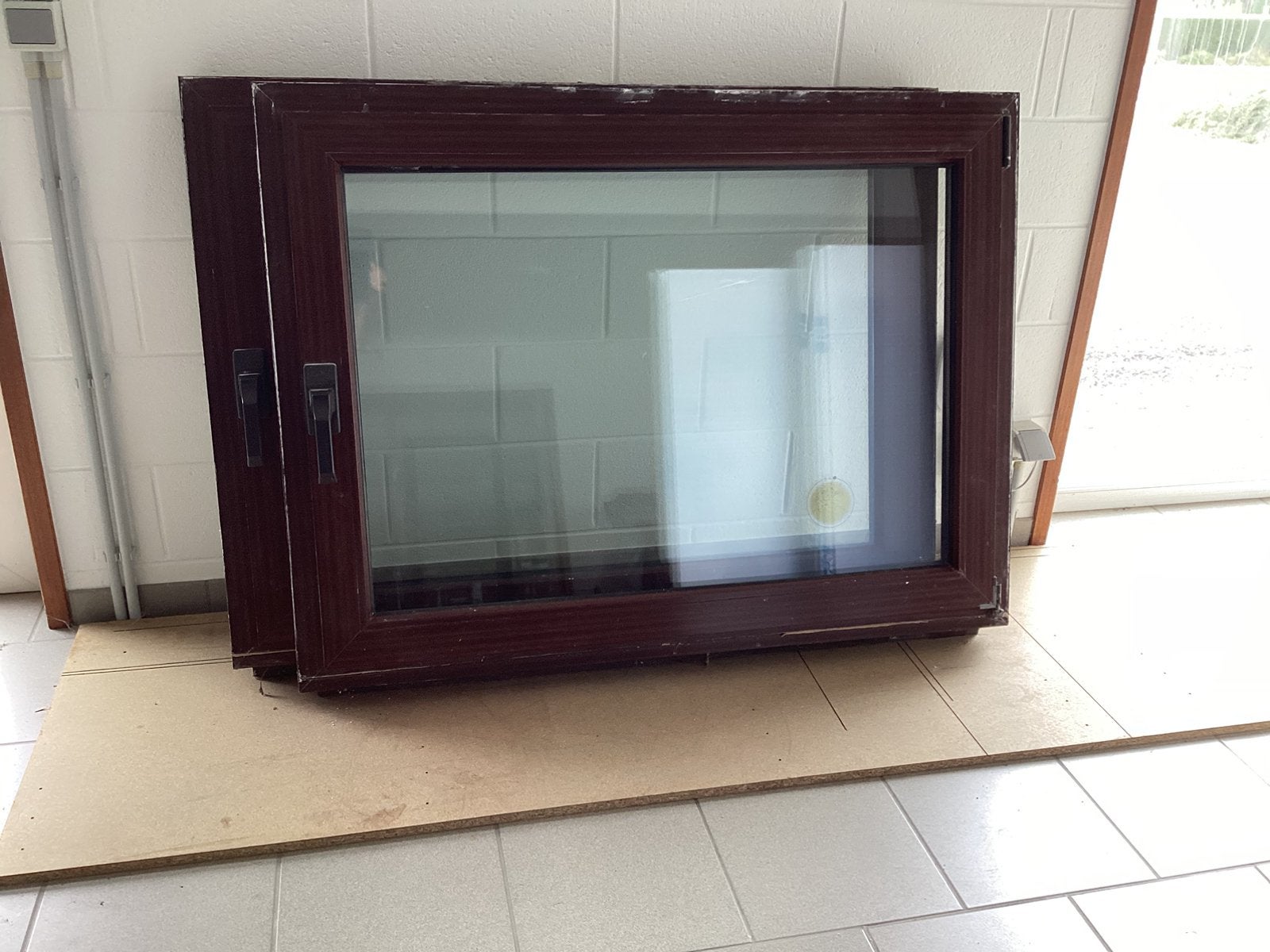 Châssis pvc double vitrage. + moustiquaire, Bricolage & Construction, Enlèvement ou Envoi, Comme neuf, Double vitrage