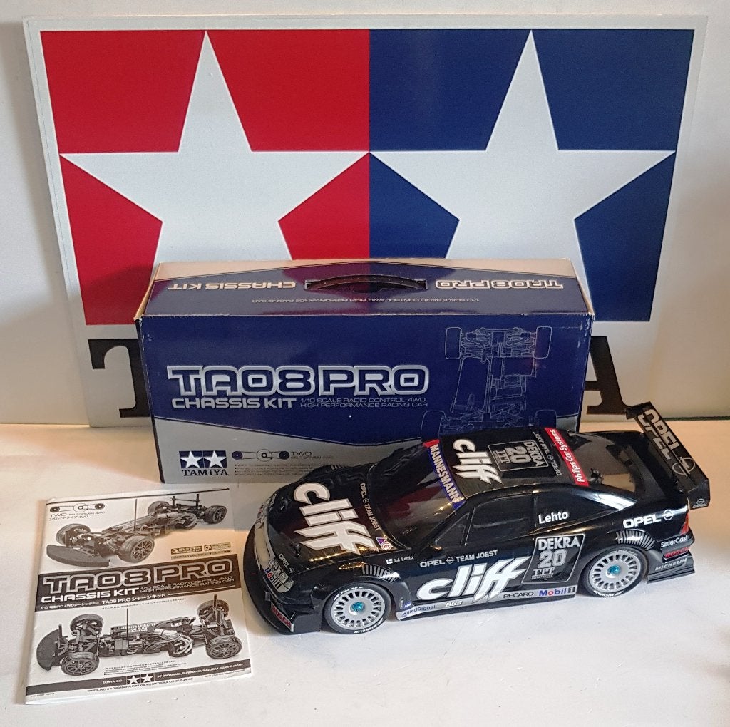 Tamiya TA08 Pro #58693 avec carrosserie Opel Calibra Cliff, Neuf, Échelle 1:10, Enlèvement ou Envoi, Voiture on road