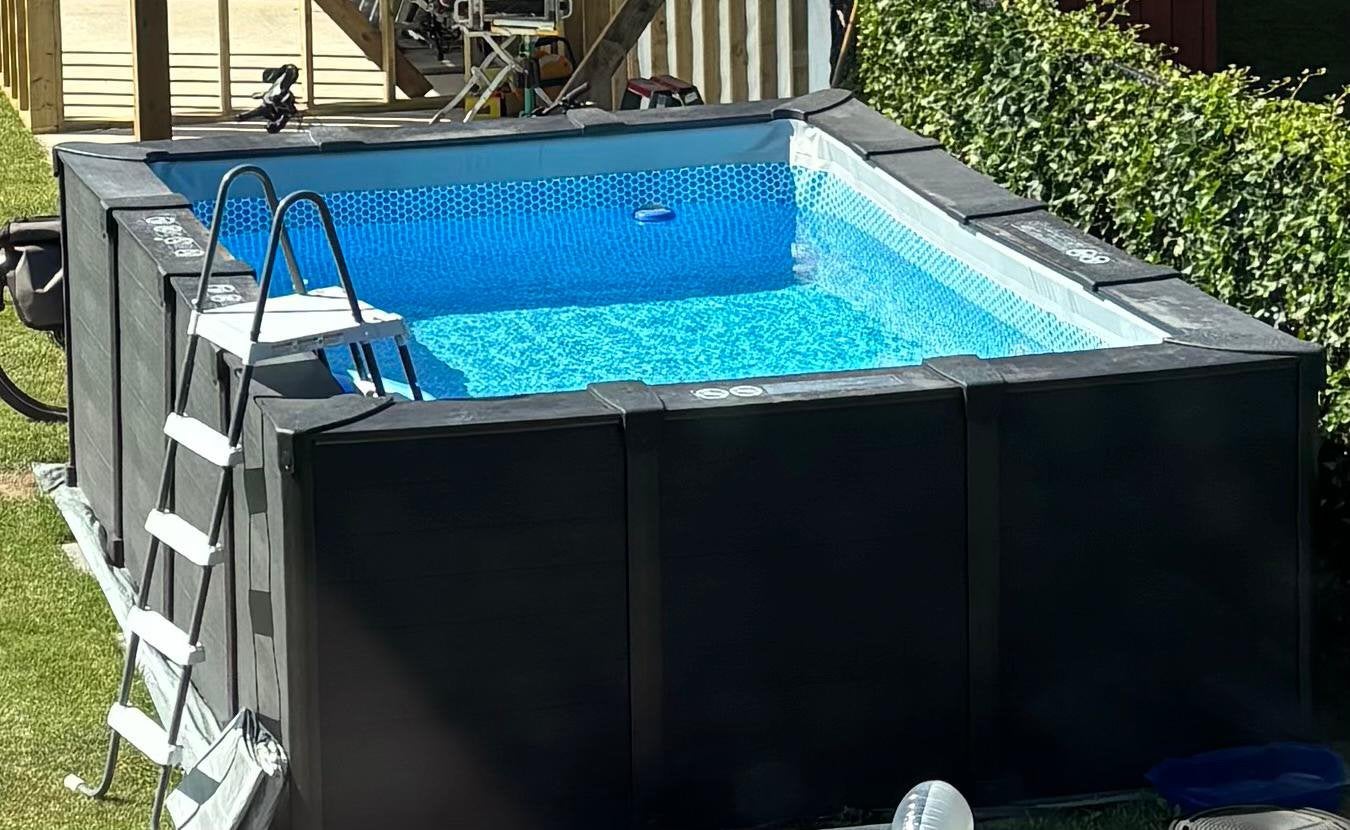 Intex zwembad graphite panel, Tuin en Terras, Zwembaden, Ophalen, Zo goed als nieuw