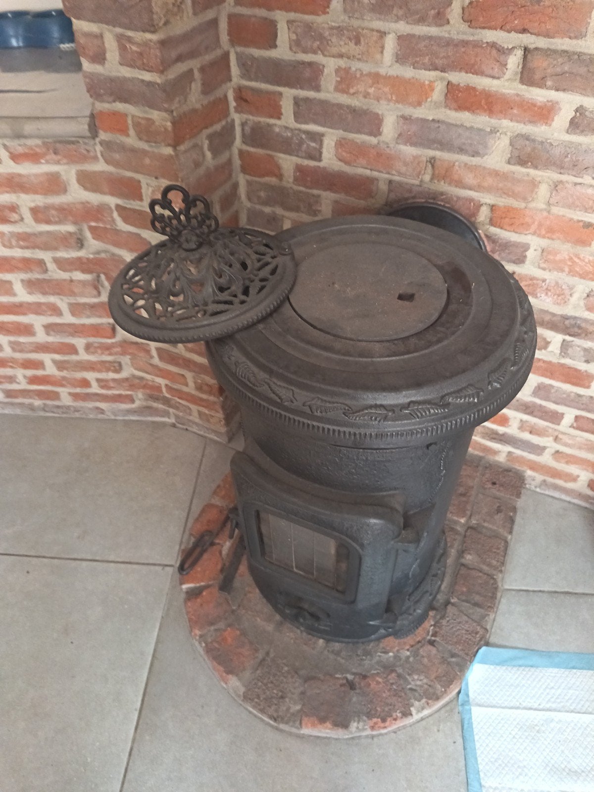 poêle au charbon et bois, Maison & Meubles, Poêles, Poêle à charbon, Enlèvement, Utilisé, Bois