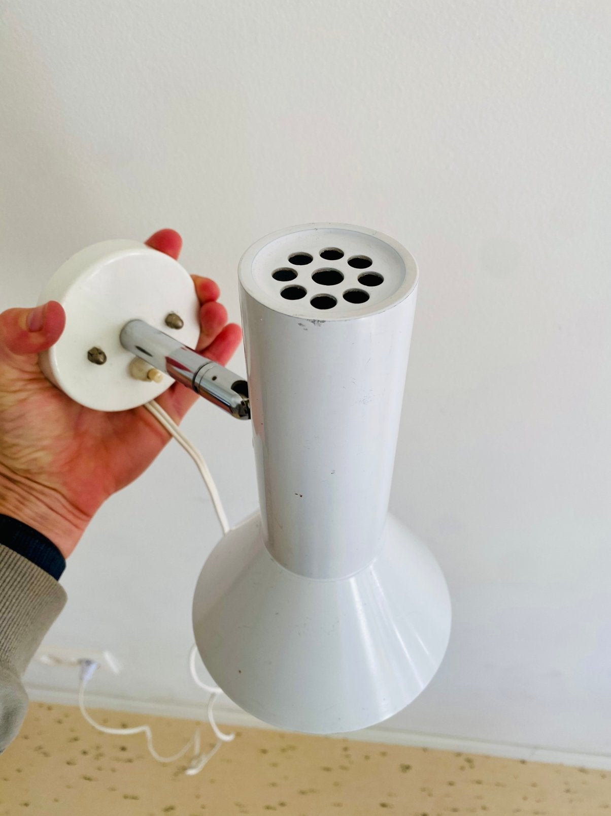 Vintage wandlamp Raak, Ophalen, Gebruikt, Metaal