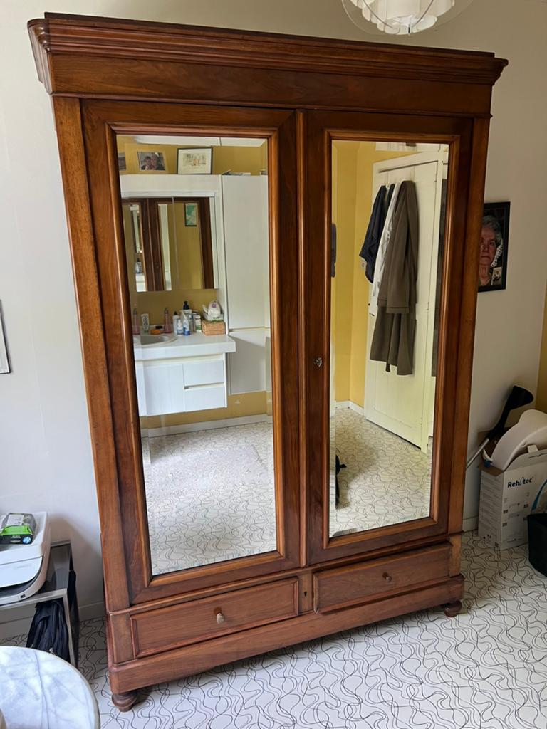 Belle Garde Robe à miroirs - fin XIX, Antiquités & Art, Enlèvement