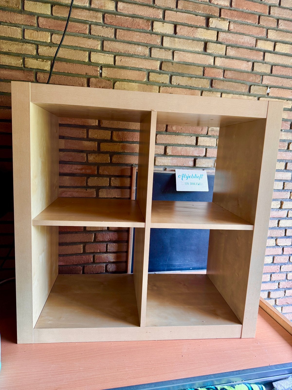 Ikea kallax 2 x 2 vakken 4 vakkenkast, Huis en Inrichting, Ophalen, Gebruikt, 50 tot 100 cm, Minder dan 100 cm