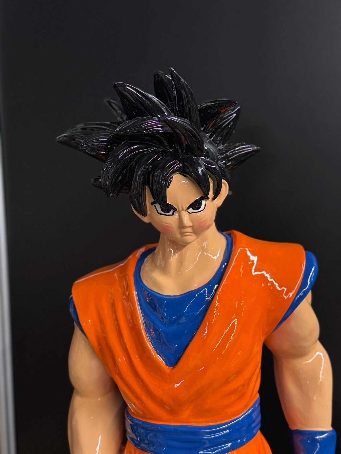 Groot Goku Dragon ball Z beeld, Ophalen, Gebruikt, Beeldje, Replica of Model, .