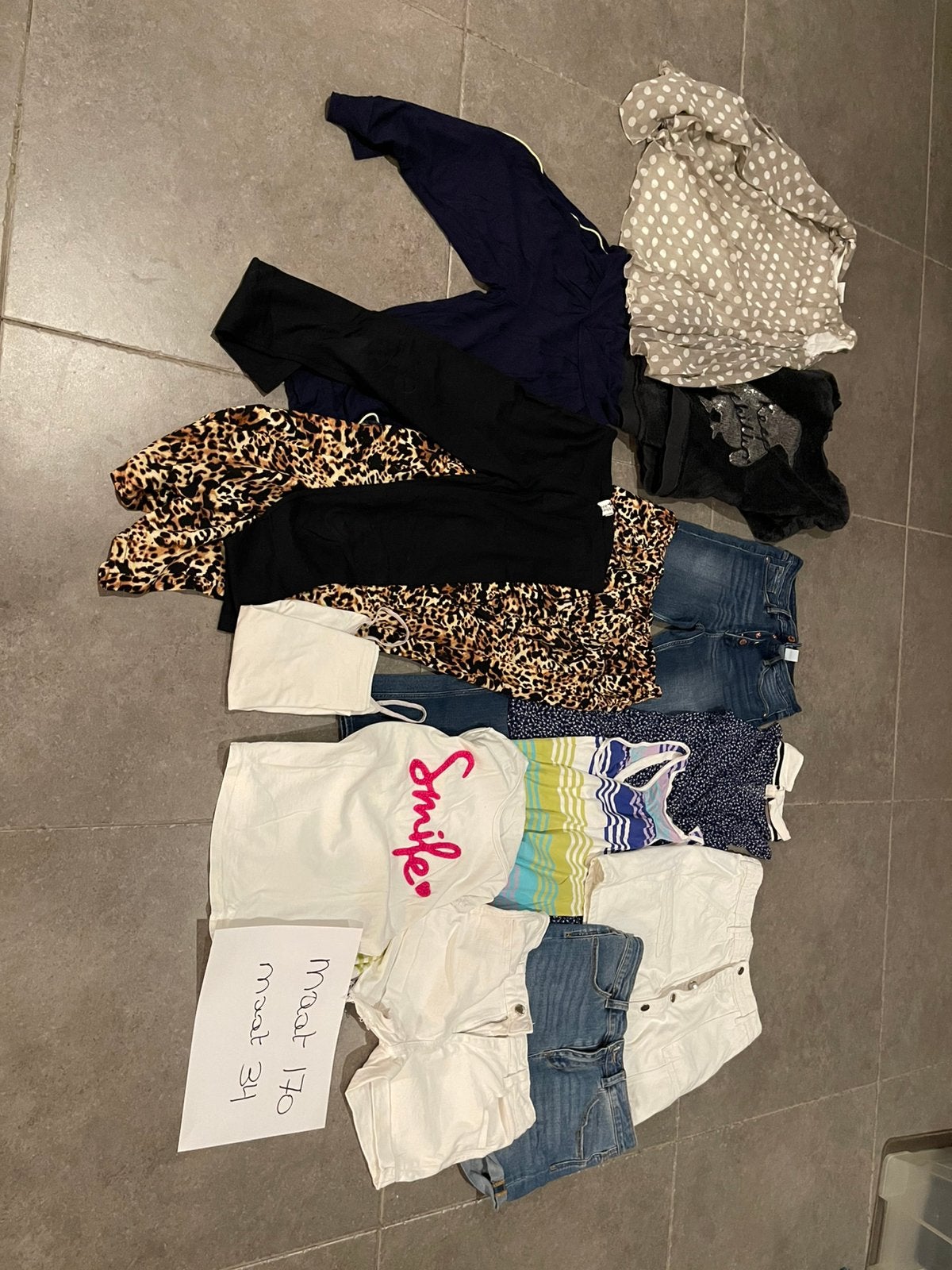 Meisjes kledingpakket maat 170 / maat 34, Kinderen en Baby's, Ophalen, Gebruikt, Maat 170