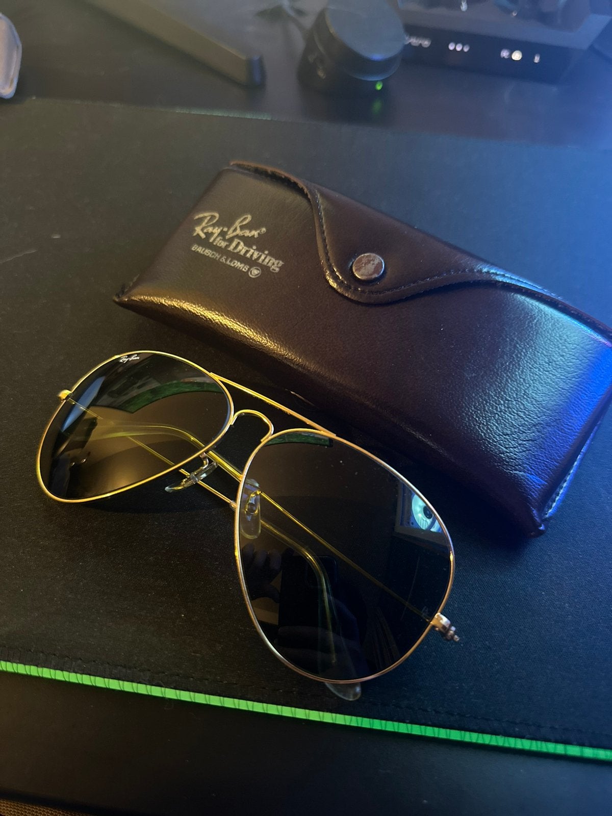 Bausch&Lomb Ray-Ban Aviator avec étui d'origine, Enlèvement ou Envoi, Comme neuf, Ray-Ban