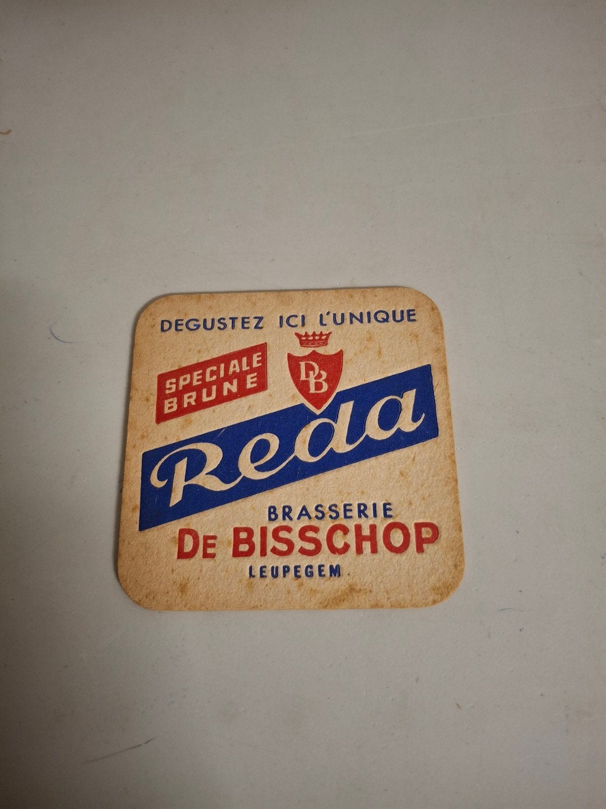 oud bierviltje reda de bisschop, Verzamelen, Ophalen of Verzenden