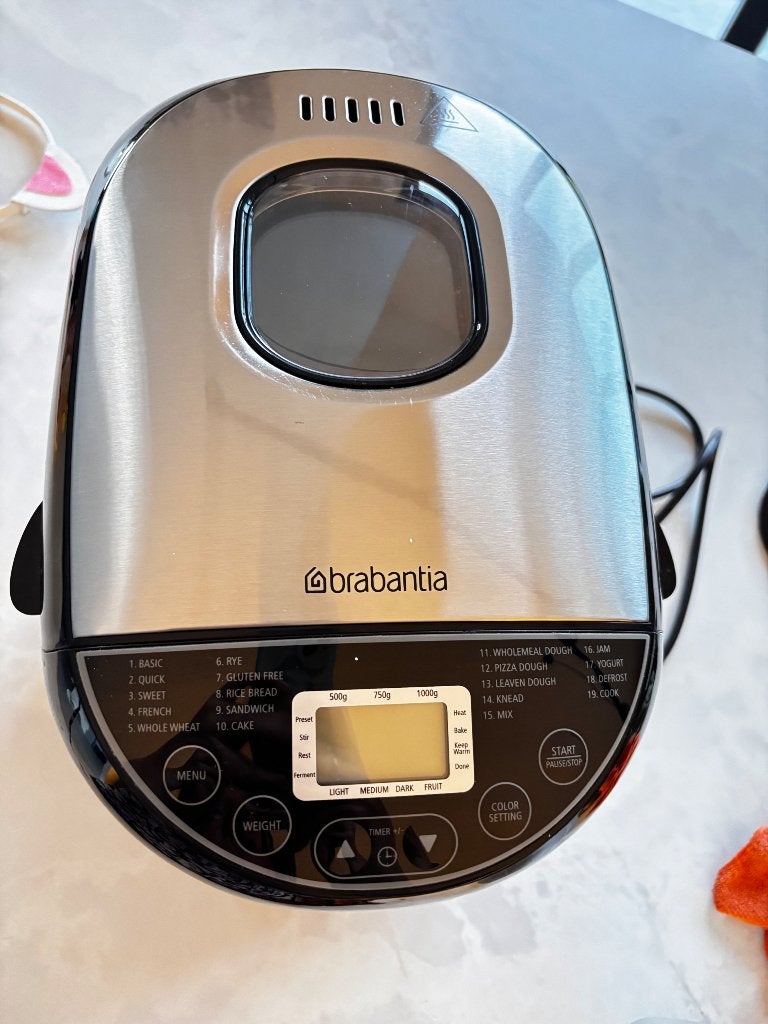 Broodmachine (amper gebruikt), Electroménager, Machines à pain, 800 à 1200 grammes de pâte, Fenêtre transparente, Comme neuf, Enlèvement