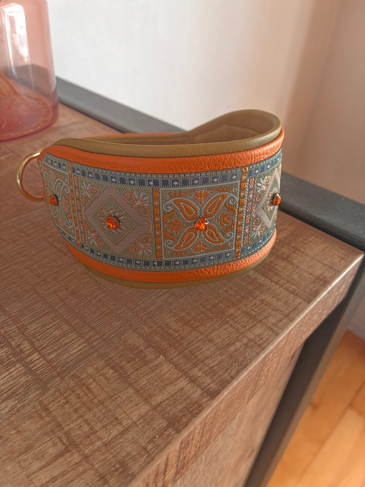 Nieuwe lederen halsband - geschikt voor windhonden, Ophalen of Verzenden, Nieuw