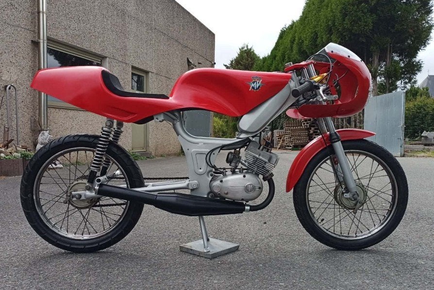 Oldtimer Brommer Cafe-Racer 50cc (MV-look), Fietsen en Brommers, Brommers | Oldtimers, Ophalen of Verzenden, Klasse B (45 km/u)