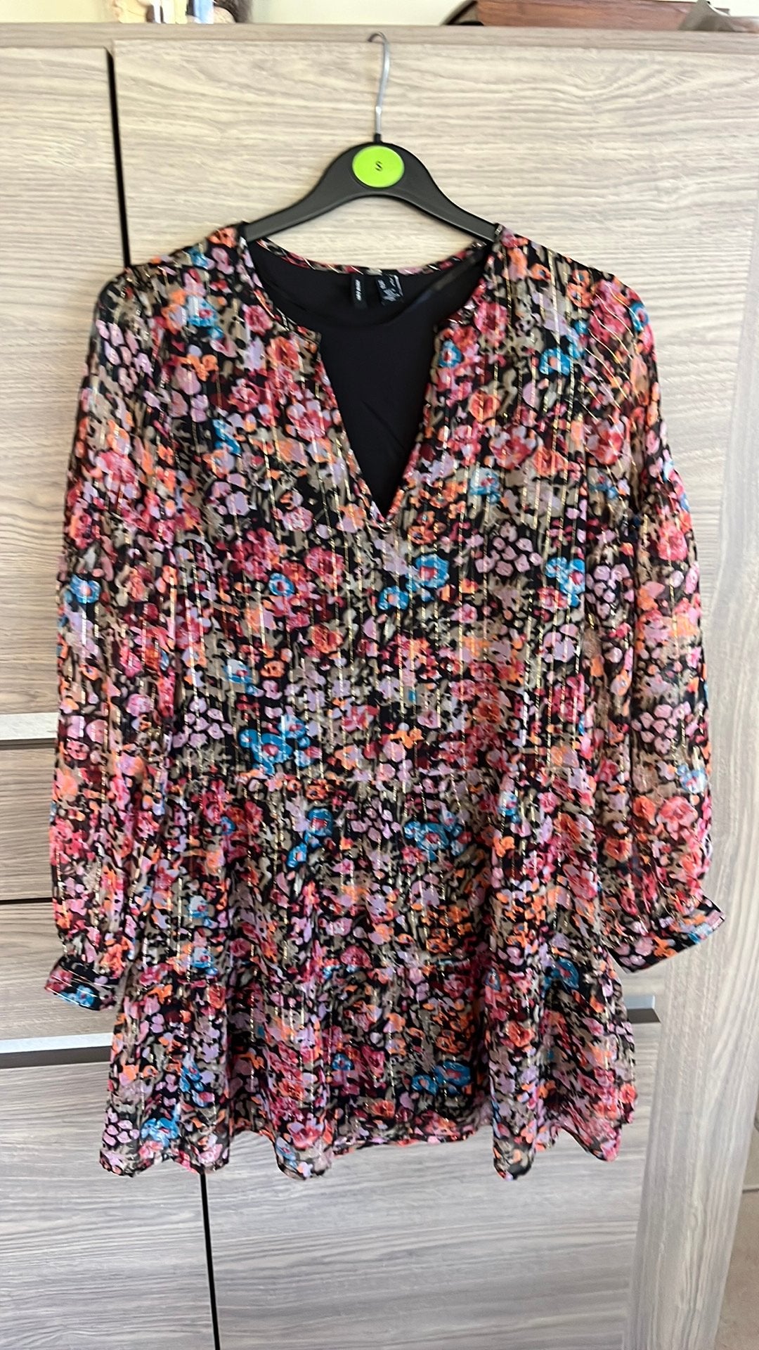 Kleedje vero moda maat small met bloemen, Ophalen of Verzenden, Zo goed als nieuw