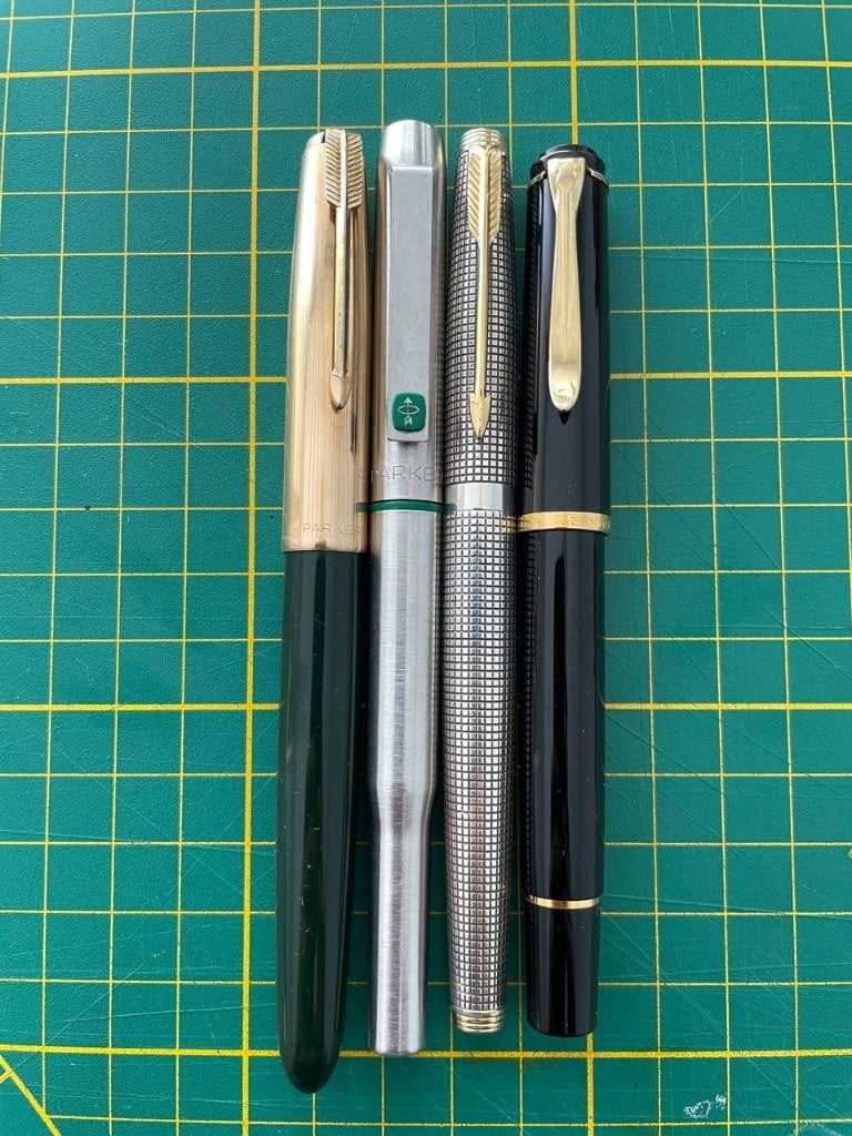 Fountain Pens (Parker, Pelikan) Lot, Enlèvement ou Envoi, Parker