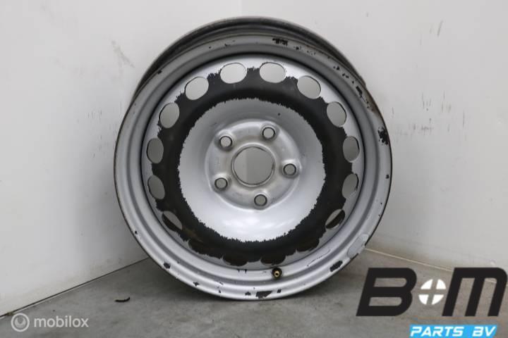 1 losse 15 inch stalen velg VW Caddy 2K0601027B, Auto-onderdelen, Banden en Velgen, Gebruikt, Velg(en)